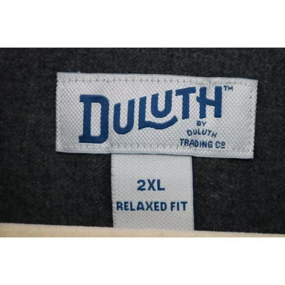 Duluth Trading Co. Long Sleeve Button Up Grey Shirt-Size 2XL-Relaxed Fit - Picture 5 of 10